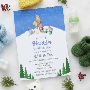 Invitation Une Baby Shower pour un Petit Destructeur
