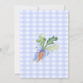 Invitation Une Baby Shower pour un Petit Lapin (Dos)