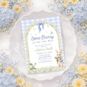 Invitation Une Baby Shower pour un Petit Lapin