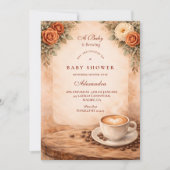 Invitation Une Baby Shower Rustique d'Automne (Devant)