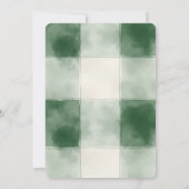 Invitation Une Baby Shower Thème Thé Vert Matcha (Dos)