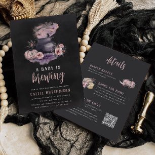 Invitation Une Baby Shower "Un Bébé Est En Train De Brasser"