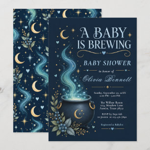 Invitation Une Baby Shower 'Un Bébé Est En Train De Brasser'