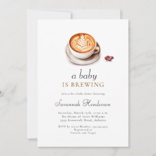 Invitation Une Baby Shower 'Un Bébé Est En Train De Cuire' 