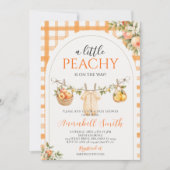 Invitation Une Baby Shower un peu PEACHY (Devant)