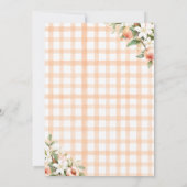 Invitation Une Baby Shower un peu PEACHY (Dos)