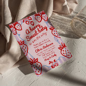 Invitation Une baie Sweet Bébé main dessinée Baby shower écri