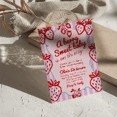 Invitation Une baie Sweet Bébé main dessinée Baby shower écri