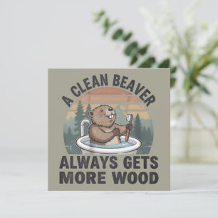 Invitation Une belette propre obtient toujours plus de bois h