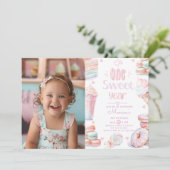 Invitation Une belle année 1ère photo d'anniversaire (Debout devant)