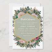 Invitation Une belle douche nuptiale fleurie (Devant)