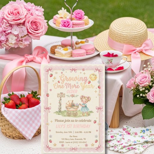 Invitation Une blonde de plus en plus âgée Fête d'anniversai