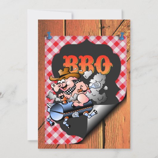 Invitation Une Célébration Barbecue (Devant)