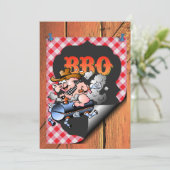 Invitation Une Célébration Barbecue (Debout devant)