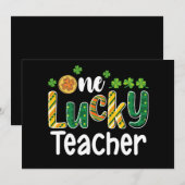 Invitation Une Chancelière chanceuse St Patrick's Day (Devant / Derrière)