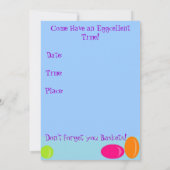 Invitation Une chasse à oeufs de jardin (Dos)