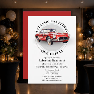 Invitation Une Classique a Pris Sa Retraite Fête de Retraite
