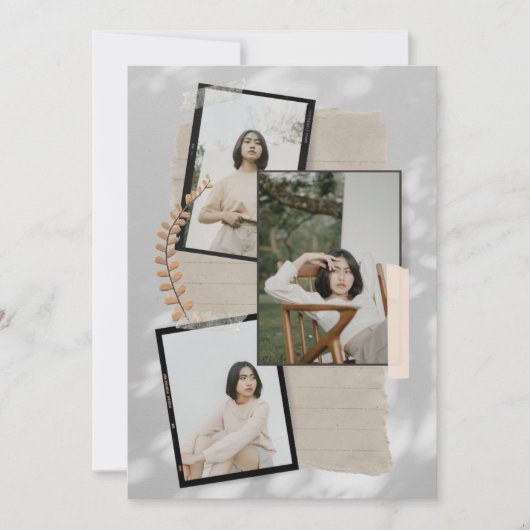 Invitation Une collection de souvenirs intemporels (Devant)