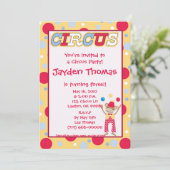 Invitation une copie de cirque1, vous êtes invité à une fête (Debout devant)