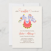 Invitation Une Cutie est en chemin baby shower (Devant)