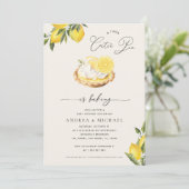 Invitation Une Cutie Pie Est De Cuire Le Citron Pie Baby show (Debout devant)