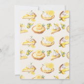 Invitation Une Cutie Pie Est De Cuire Le Citron Pie Baby show (Dos)