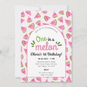 Invitation Une dans une pastèque de Melon