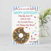 Invitation Une délicieuse bouchée de beigne (Debout devant)