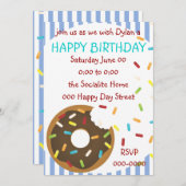 Invitation Une délicieuse bouchée de beigne (Devant / Derrière)