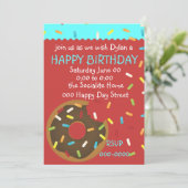 Invitation Une délicieuse bouchée de beigne (Debout devant)