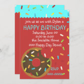 Invitation Une délicieuse bouchée de beigne (Devant / Derrière)