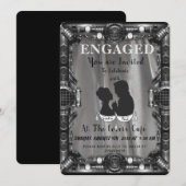 Invitation Une demande en mariage steampunk (Devant / Derrière)
