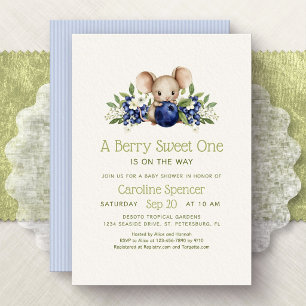 Invitation Une Douce Bébé Fille Fête de Naissance à la Myrtil