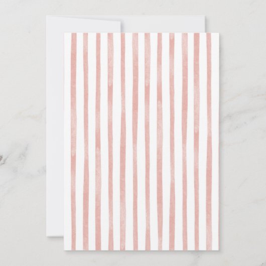 Invitation Une douce Pêche Bow Coquette fille premier anniver (Dos)