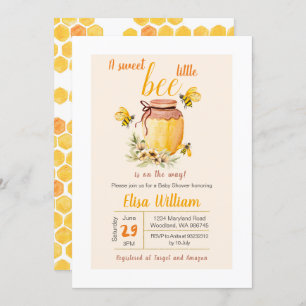 Invitation Une douce petite abeille est en route pour l'invit