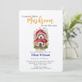 Invitation Une douce petite fée de mashroom est en route (Debout devant)