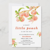 Invitation Une Douce Petite Fête de Bébé sur le Thème de la P (Devant)