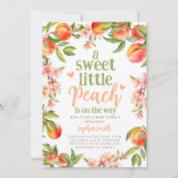 une douce Petite pêche est en chemin baby shower