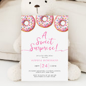 Invitation Une douce surprise saupoudrer les beignets Baby sh