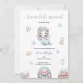 INVITATION UNE DOUCHE BABYSHOWE MERMAID DOUCE (Devant)