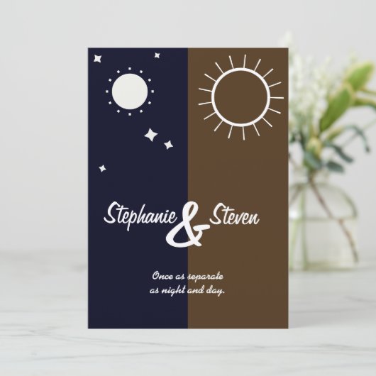 Invitation Une Éclipse conjugale (Debout devant)