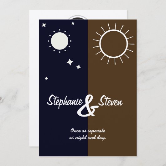 Invitation Une Éclipse conjugale (Devant / Derrière)