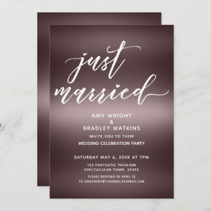 Invitation Une écriture minimaliste mariée sur l'or Rose