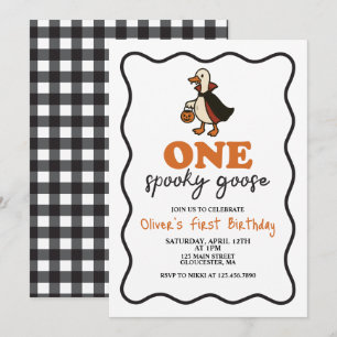 Invitation Une Éffrayante oie Halloween