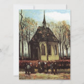 Invitation Une église de campagne (Dos)