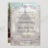 Invitation Une église de campagne (Devant / Derrière)