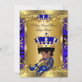 Invitation Une ethnie très royale du Baby shower Prince (Devant)