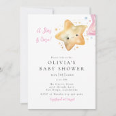 Invitation Une étoile est née Baby shower (Devant)