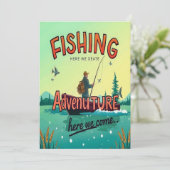 Invitation Une Expédition Pêche Attend (Debout devant)