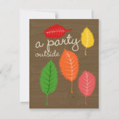 Invitation une fête à l'extérieur (Devant)